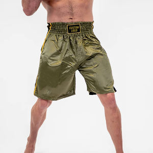 Shorts de boxe Muay Thai de haute qualité pour la compétition, respirants en polyester, équipement d'entraînement pour hommes, collection automne FIGHT CAGE GEARS - Product Image 1