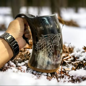 Expédition directe, cornes à boire vikings originales, artisanales et durables, mug à bière viking, cadeau d'entreprise unique d'inspiration médiévale - Product Image 2