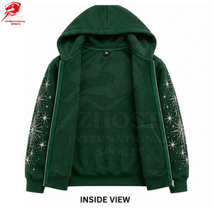 Sudaderas con Capucha Oversize para Hombre, Estilo Urbano, con Pedrería, Hechas con Algodón Premium, Calidad para Venta al Por Mayor y Exportación - Product Image 4