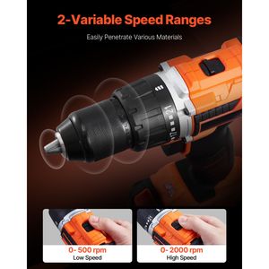20V Max Compact Cordless <b>Power</b> <b>Tool</b> Combo Kit 1/2 Drill 1/4 Impact Driver with 13mm Max Drilling Diameter OEM Customizable - Product Image 6