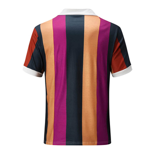 Polo brodé décontracté de qualité pour homme – Haut d'été uni à manches courtes en polyester et élasthanne tricoté - Product Image 2