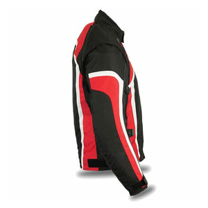 Men's Full Sleeve Motorcycle <b>Racing</b> <b>Jacket</b> Black Red White Color Blocked Windproof Adult Style Motorbike <b>Racing</b> <b>Jacket</b> - Product Image 2