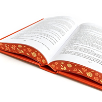 Service d'impression de livres reliés personnalisés haut de gamme avec dorure à chaud, motifs de luxe et bords pulvérisés – Édition spéciale de romans