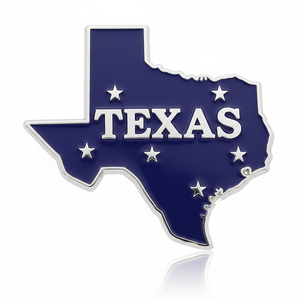 Mapa de Texas, diseño de país, recuerdos, regalos, decoración, emblemas de metal esmaltado personalizados para autos - Product Image 5