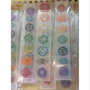 Vente en gros de bâtons de sélénite naturelle de haute qualité, 7 chakras, cristal de guérison, pierre précieuse en quartz - Product Image 1