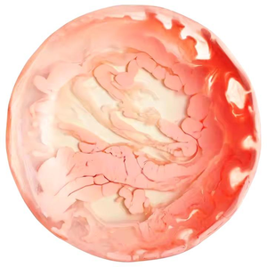 Bol en résine fait main effet marbre, best-seller, articles de décoration intérieure haut de gamme avec craie, 1 bol en résine Med Earth - Product Image 1