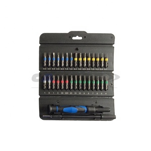 CALIBER เครื่องมือช่างสามเหลี่ยมพับ 32 ชิ้นรหัสสีไขควงความแม่นยําชุดบิต,ไขควงหลายบิต - Product Image 1