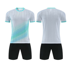 Professional Manufactured 100% Polyester Printed Soccer Uniform for Adult Men Custom Size Gradient Color Four-Way Stretch Custom - Product Image 2
