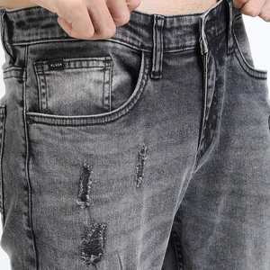 High Selling Friendly Budget Solid Color Men Straight Knitted Denim <b>Jeans</b> Pant Summer Factory Made Custom Made - Product Image 6