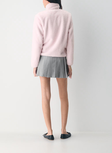Sudadera con capucha y media cremallera para mujer, estampada, informal, 100% algodón polar, transpirable, ecológica, para invierno, fitness - Product Image 4