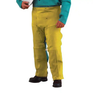Pantalon de soudeur en cuir de vachette pleine fleur de qualité supérieure, résistant au feu, protection contre les étincelles, la chaleur et le feu pour le soudage industriel - Product Image 2