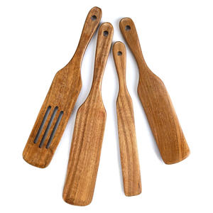 Espátulas para cocinar, mejor precio, juego de utensilios de madera, accesorios de cocina de madera al por mayor - Product Image 6