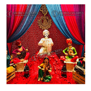 Estatua Musical de Madera con Forma de Rajasthani Fork, Decoración de Delhi, India - Product Image 1