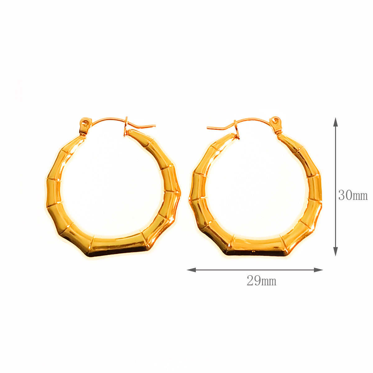 E0072 ต่างหูแบบกลวง 1 คู่