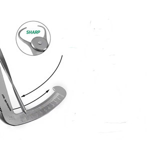 Juego de Calibradores Manuales Crown Gauge de 4 Pulgadas, de Precisión, para Joyería, Uso Dental y Hospitalario, de Acero Inoxidable, Duradero y Preciso - Product Image 5