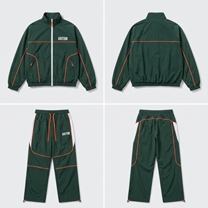 ชุดวอร์มกันลมแบบมีสีตัดกัน OEM 3 ชิ้น เสื้อแจ็คเก็ต เสื้อกั๊ก กางเกงขายาว พร้อมโลโก้สั่งทำ - Product Image 1