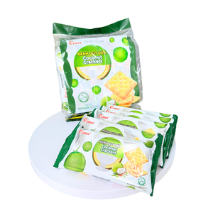 220g Coconut <b>Biscuit</b> Crackers Crispy Sweet Snack Sachet Bag ODM Vietnam Factory - Product Image 6
