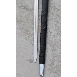 Épée décorative de chevalier templier médiéval avec fourreau en cuir - Product Image 4