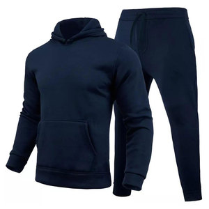 Conjunto deportivo personalizado para hombre con bloques de color, pantalones deportivos con paneles Chevron, fabricante de chándales con capucha OEM, conjunto de chándal con logotipo personalizado - Product Image 2