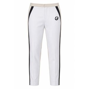 Women's White and Black Strip Golf Pants Performance <b>Athletic</b> Trousers Modern Sportswear for Golf Practice Outdoor Activities - Product Image 1