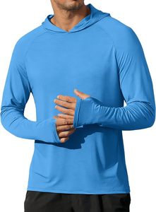 Sudadera con Capucha para Hombre 2026, Manga Larga, Secado Rápido, Color Sólido, Informal, Tejida en Poliéster, Corte Regular, para Verano - Product Image 4