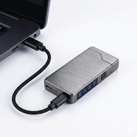 Briquet électronique sans flamme coupe-vent rechargeable USB Serigs pour cigarettes, idéal pour les voyages, l'usage quotidien et les cadeaux