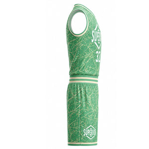 Ensemble de maillots de basket-ball haut de gamme avec technologie de séchage rapide, graphismes d'équipe vibrants et performance durable - Product Image 3