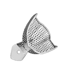 Premium Manual Dental Impression Tray Edge U2 Solid Upper Size L German Stainless Steel Reusable Autoclavable Perforation Free - Product Image 2