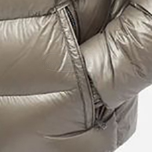 Blouson matelassé léger en laine pour homme, style alpin, entièrement zippé, chaud, décontracté, pour l'extérieur et les voyages, brodé, couleur unie - Product Image 5