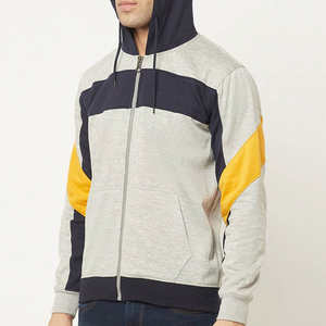 Dernier design – Sweat à capuche moderne color block en polaire unie avec poches kangourou – Style classique pour l'hiver et les voyages - Product Image 5