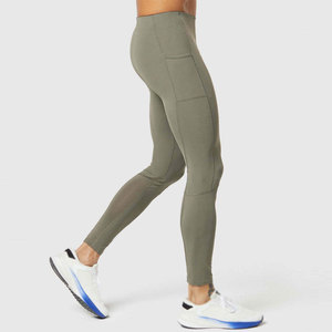 Leggings Deportivos de Alto Rendimiento para Hombre, Corte Ajustado, Transpirables, de Poliéster/Algodón, Ligeros, con Cintura Elástica para Fitness - Product Image 4