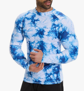 Chemise de compression à manches longues pour homme UPF 50+ Protection solaire UV Respirante Anti-bactérienne Séchage rapide Entraînement sportif - Product Image 4