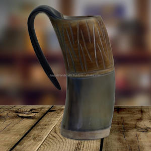 Mugs Jarl artisanaux en corne d'Inde – Célèbres mugs à boire en corne d'Inde - Product Image 2