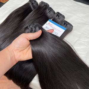 GRAN OFERTA Extensiones de Cabello Humano Vietnamita 100% Color Vino Tinto Liso Natural Trama Súper Sedosa Doble Trama 8-32 pulgadas - Product Image 6