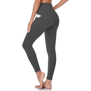 Custom Womens High Waisted Leggings Bulk Supply OEM Private Label Side Pocket <b>Yoga</b> <b>Pants</b> Factory Direct - Product Image 3