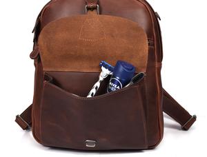 2025 Custom Vintage High Quality Genuine Leather Handbags Trending Bagpack <b>for</b> Women and <b>Men</b> Wholesale From Tyntra - Product Image 3