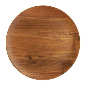 Eco-Friendly Round Natural Wood Charger Plate Wholesale Handcrafted Wooden Dinner Plate <b>Set</b> Decorative <b>Serving</b> Tray for Wedding - Product Image 4