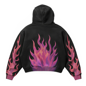 Sudadera con capucha de alta calidad con cremallera, 100% algodón, logotipo personalizado, impresión DTG, forro polar liso, unisex, ecológica, para invierno - Product Image 2
