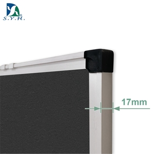 Tablero de Exhibición de Fieltro Negro con Logotipo Personalizado y Marco de Aluminio para Uso Comercial y Escolar - Product Image 2