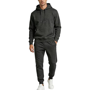 Conjunto Deportivo Informal para Hombre con Capucha de Algodón, Sudadera con Capucha y Pantalones Deportivos, Ropa Deportiva Cómoda para Uso Diario - Product Image 1