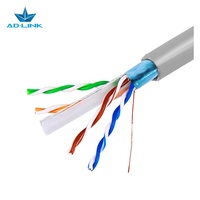 Cable Ethernet LAN UTP Retráctil RJ45 Blindado OFC/BC CCA Cobre Interior FTP CAT6 305m 1000ft NUEVO PVC / LSZH Al Foil