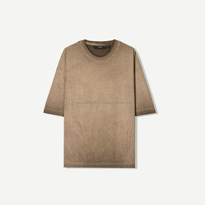 เสื้อยืดคอตตอนสำหรับผู้ชายแบบ100% เสื้อยืดแนวสตรีทสปอร์ตทรงยาวโอเวอร์ไซส์พร้อมลายโลโก้ตามสั่งแบบดิจิตอล - Product Image 5