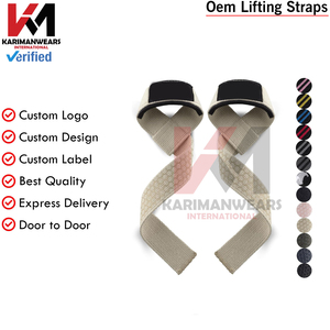 Sangles de musculation de niveau professionnel pour hommes et femmes, support de poignet pour la musculation, soulevé de terre, haltérophilie, fabricant OEM - Product Image 2