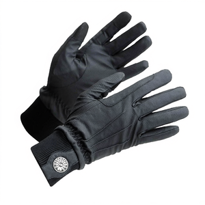 Gants d'équitation d'hiver personnalisés imperméables, design isolant chaud, paume en similicuir numérique, manchette coupe-vent, à enfiler - Product Image 2