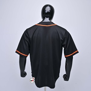 For State <b>Baseball</b> Jerseys Unisex Black Orange Stitched Tackle Twill 86 Number Front Embroidery Regular Fit Half Breathable - Product Image 2