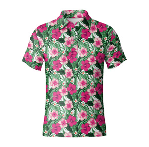 Chemises de golf pour hommes de haute qualité, motifs personnalisés, hauts de golf pour tournois, manches courtes, chemise pour hommes à 3 boutons - Product Image 4