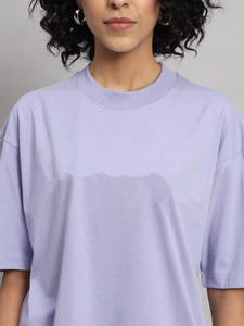 Conjunto de 2 Piezas para Mujer, Hecho a Medida, 100% Algodón, Camiseta Oversize y Pantalones Cortos, Estampado Digital, Logotipo en Encaje, 180gsm, Color Sólido, Largo Completo, Casual, Verano - Product Image 2