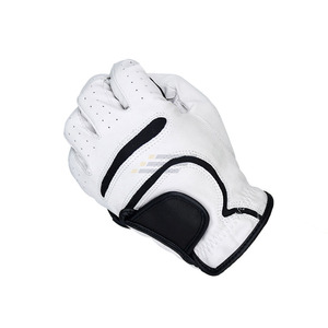 Gants de golf unisexes en cuir véritable, fabrication directe usine, paume en cuir véritable, protection UV, respirants, résistants à la transpiration, pour une longue pratique - Product Image 2