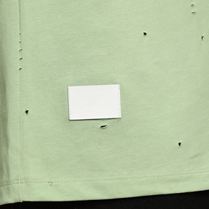 Custom Vintage Cotton Sleeve <b>Top</b> <b>Distressed</b> T-Shirt for Men 100% Cotton Regular Fit Screen Print Design Front High Street Style - Product Image 6