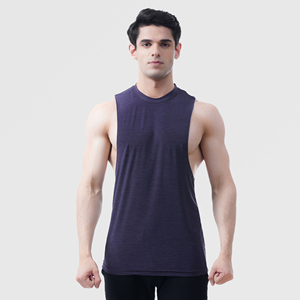 Wholesale Bodybuilding Muscle Workout Fitness Gym Shirts Athletic Stringer Solid Racerback Gym Wear Tank Top <b>Men</b> Sporty <b>Singlet</b> - Product Image 1